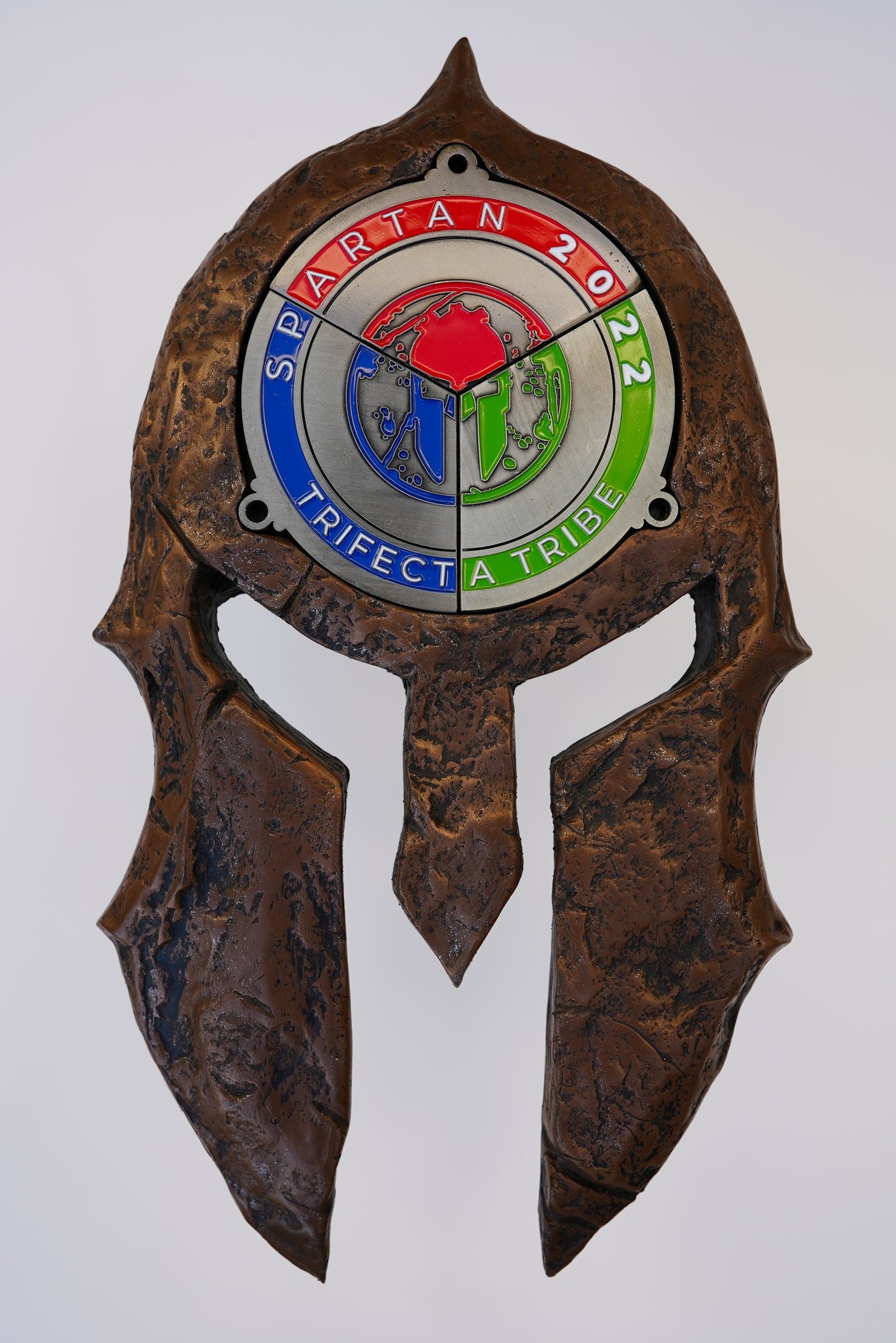 Spartan Helmet- OCR trifecta medal holder- wall hanging Medal display Finisher Medal