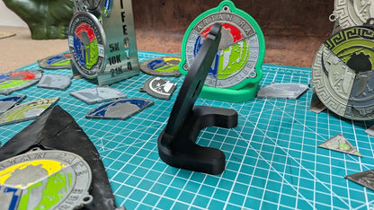 Spartan Trifecta Wedge Holder Desktop Medal Display