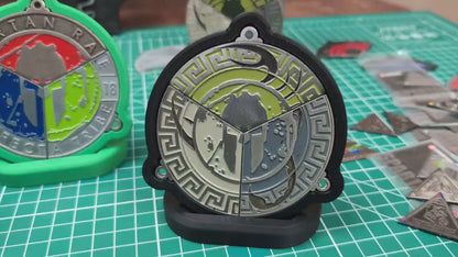 Spartan Trifecta Wedge Holder Desktop Medal Display